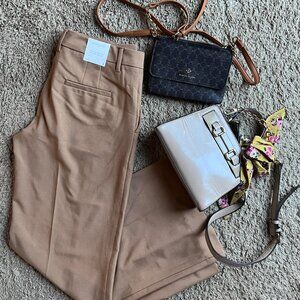 2 pairs of Banana Republic Sculpted Wide-Leg Trouser 2P NWT + Crossbody Bags